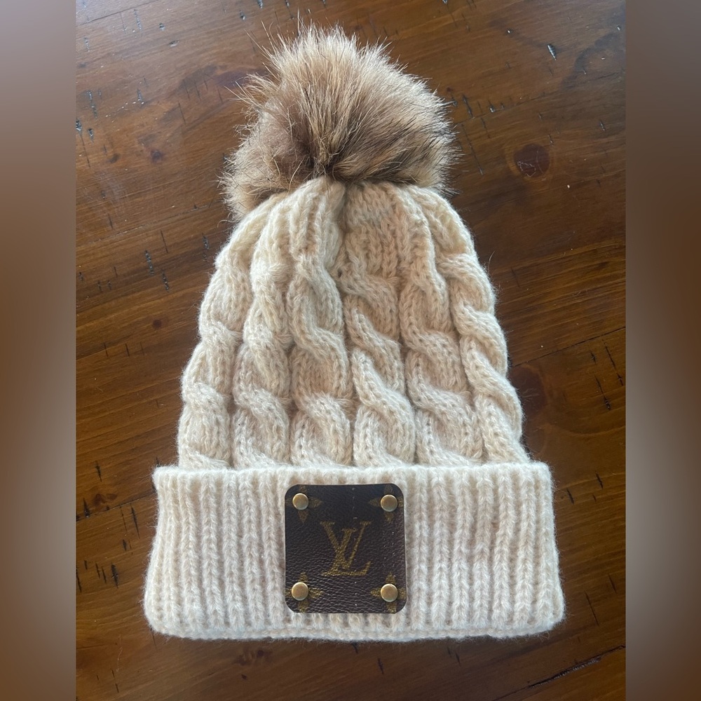 Upcycled Luxury Brand Beanie